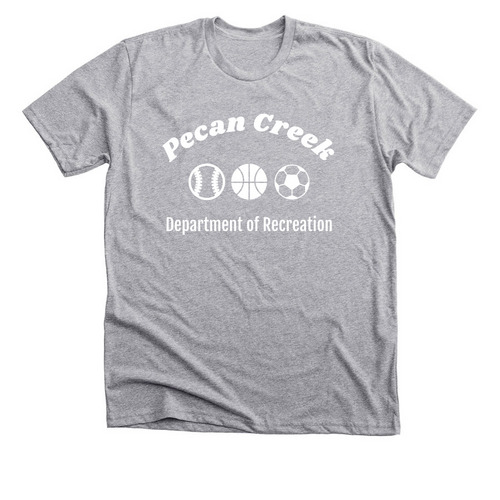 Pecan Creek Rec Department, a Athletic Heather Premium Unisex Tee