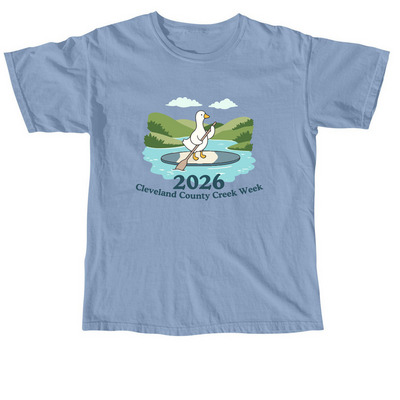 Goose on the Loose (for Clean Water), a Washed Denim Comfort Colors Unisex Tee