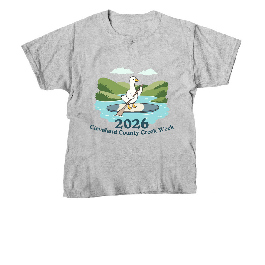 Goose on the Loose (for Clean Water), a Sport Grey Youth Unisex Tee