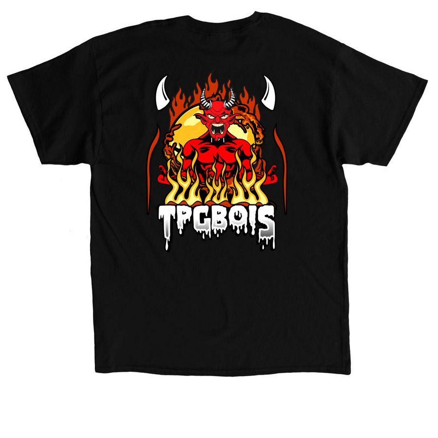 TPGBois Halloween Merch, a Black Classic Unisex Tee (back-view)