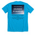 Salvationquestions Every Heart Needs picture, a Neon Blue Premium Unisex Tee (back-view)