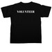 Volunteer&nbsp;, a Black Comfort Colors Unisex Tee (back-view)