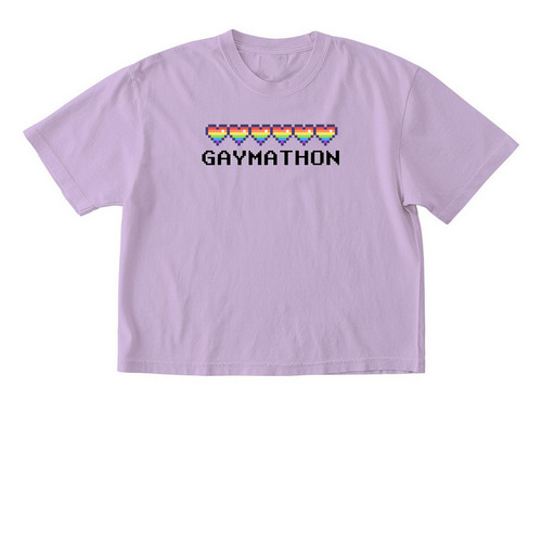 Gaymathon, a Orchid Comfort Colors Boxy Tee