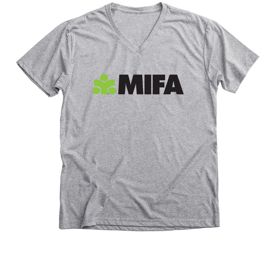 Tops - Grey, a Athletic Heather Premium V-Neck Tee