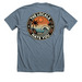 The Locals, a Heather Slate Premium Unisex Tee (back-view)