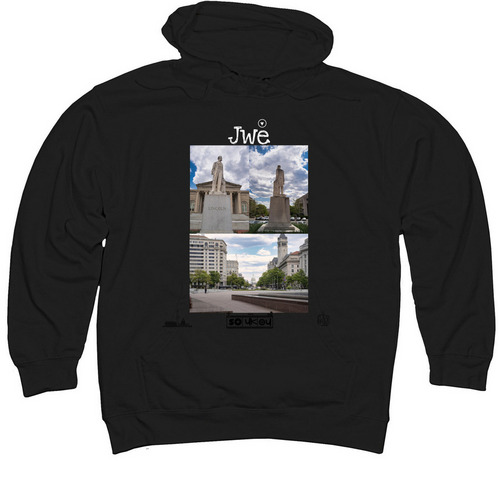 Capitol Jwe, a Black Midweight Pullover Hoodie