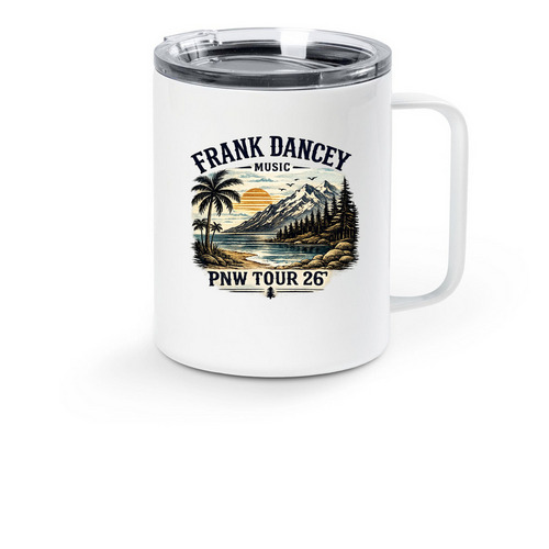 PNW TOUR Travel Mug, a White Stainless Steel Travel Mug