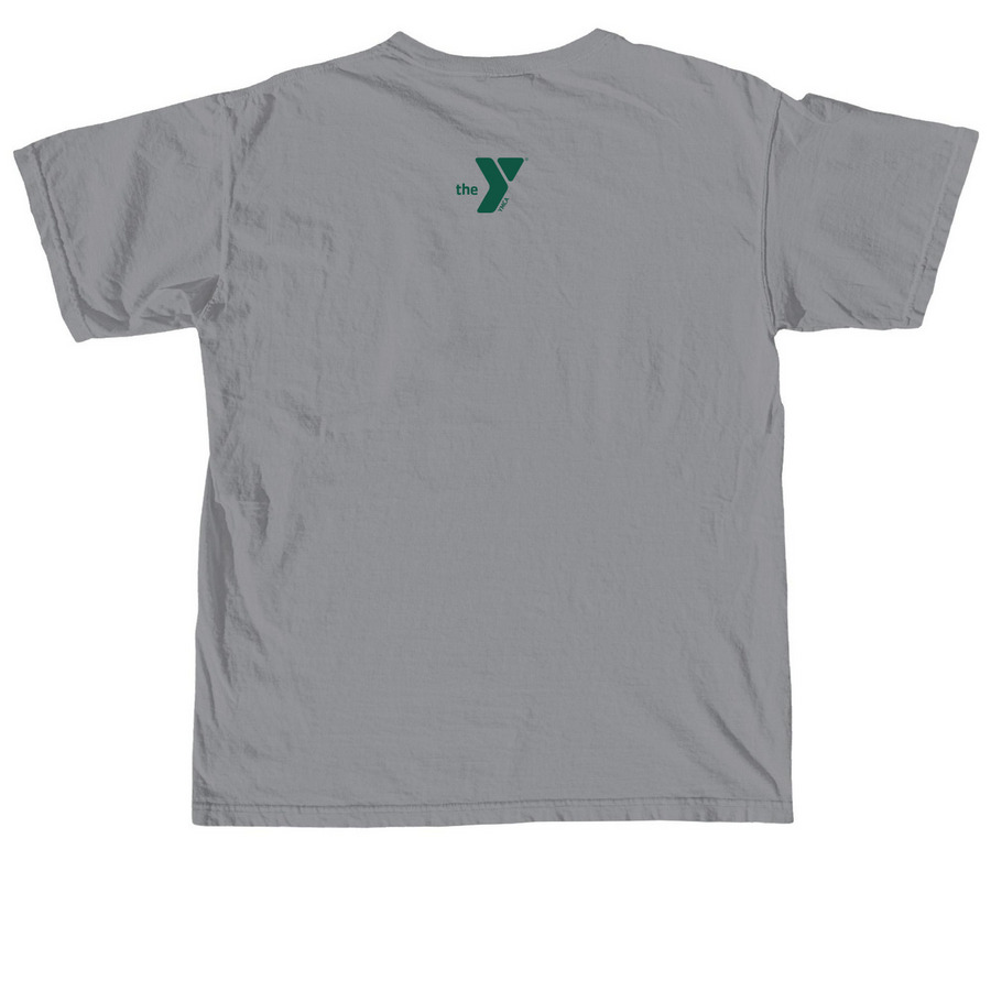 Camp Becket (Green Print), a Granite Comfort Colors Unisex Tee (back-view)
