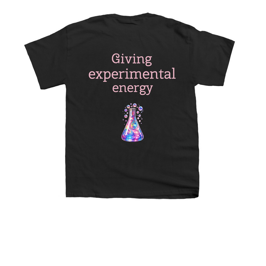 Noble Experiment Merch, a Black Youth Unisex Tee (back-view)