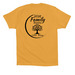 Cotton-Brown Family Reunion, a Mustard Premium Cotton Tee (back-view)