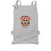 Hot Dog Day Apron, a Silver Cotton Canvas Pocket Apron