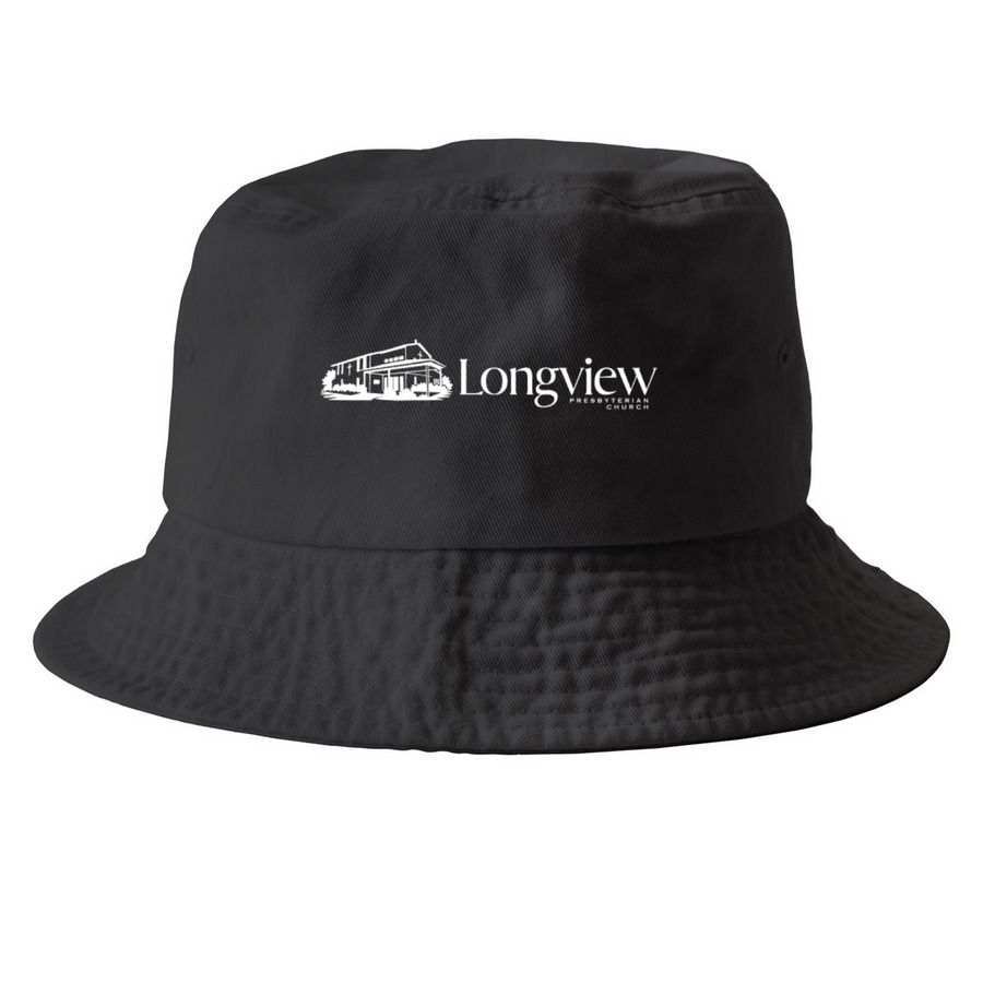 Hats, a Black Printed Bucket Hat