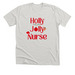 Holly Jolly Nurse Shirt, a Heather Cement Premium Unisex Tee
