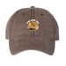Pan with Jon, a Brown Printed Pigment Dye Baseball Cap
