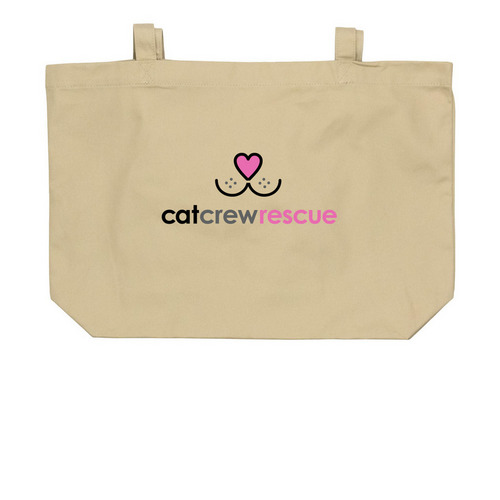 Fall Fundraising Campaign, a Oyster Large Organic Cotton Tote Bag