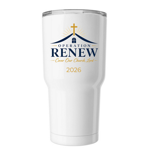 Operation Renew Tumbler, a White Insulated Tumbler