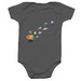 Library Lovers - Infants, a Charcoal Infant Onesie