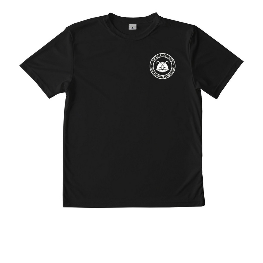 AEU Youth Activewear Logo Tee, a Black Youth Performance Tee