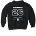 Saint-Gabriel Player Hoodie, a Black Gildan Softstyle Pullover Hoodie (back-view)