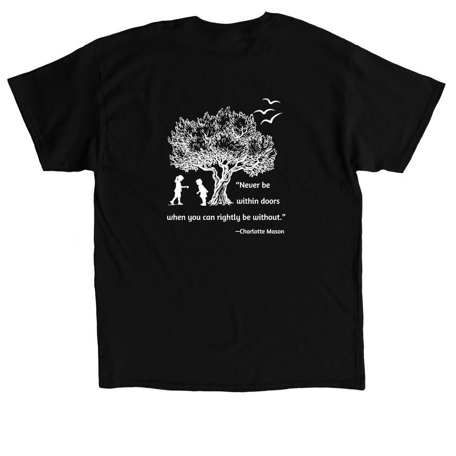 Shirts, a Black Classic Unisex Tee (back-view)