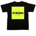 CPF/STRONG. The original. The foundation., a Black Comfort Colors Unisex Tee (back-view)