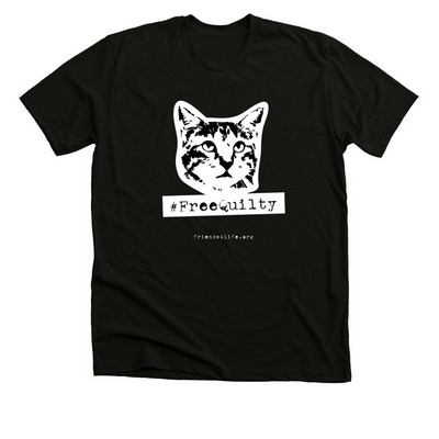 #FreeQuilty, a Solid Black Blend Premium Unisex Tee