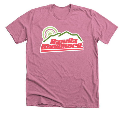 Sandia Slammers Home Team Shirt, a Heather Mauve Premium Unisex Tee