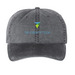 Printed TCT Logo Hat, a Black Printed Pigment Dye Baseball Cap