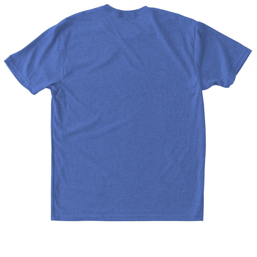 Classic Logo Tee, a Vintage Royal Triblend Unisex Tee (back-view)