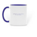 Open Lunar Mugs, a Dark Blue Two-Tone Ceramic Mug (back-view)