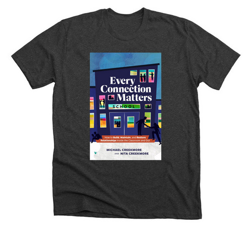 Every Connection Matters, a Dark Grey Heather Premium Unisex Tee