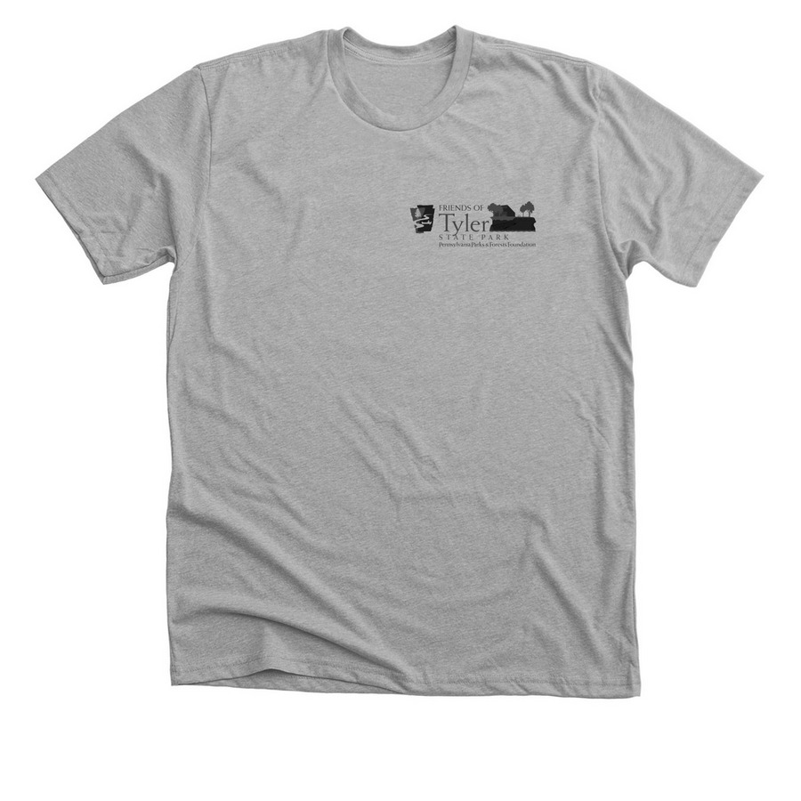 Friends of Tyler State Park- Small Logo, a Athletic Heather Premium Unisex Tee