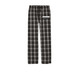 The Portland Ballet Logo Pants, a Black Flannel Pajama Pant