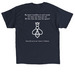 Honey Bee (Dark ver.), a Navy Classic Unisex Tee (back-view)