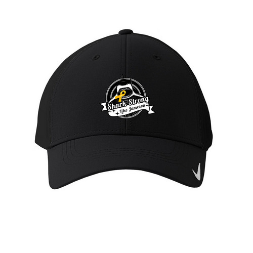 Shark Strong Tat Hat, a Black Printed Nike Dri-FIT Legacy Performance Cap