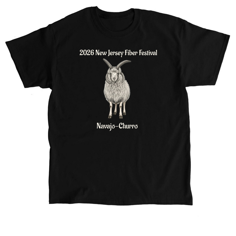 NJ Fiber Festival, a Black Classic Unisex Tee