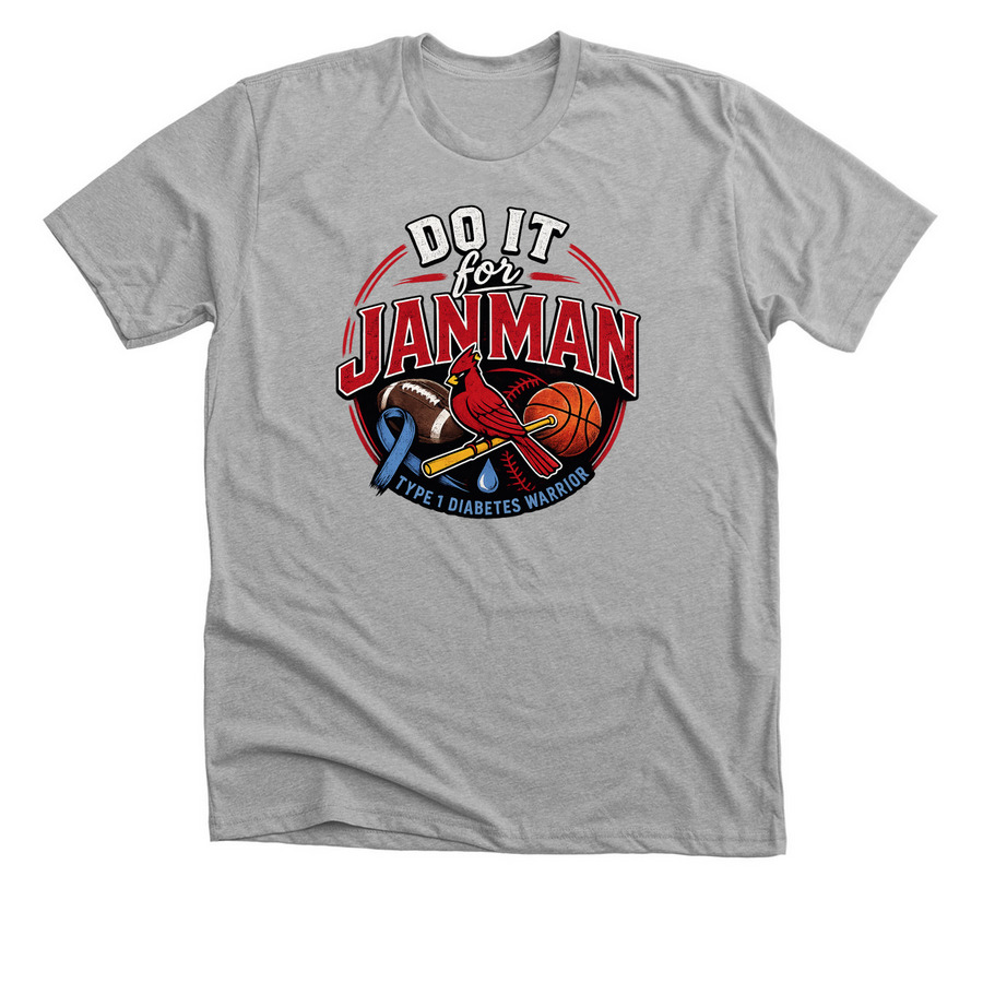 2026 Team Do it for Janman, a Athletic Heather Premium Unisex Tee