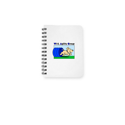 Notebook - Full Color Logo, a White Spiral Notebook