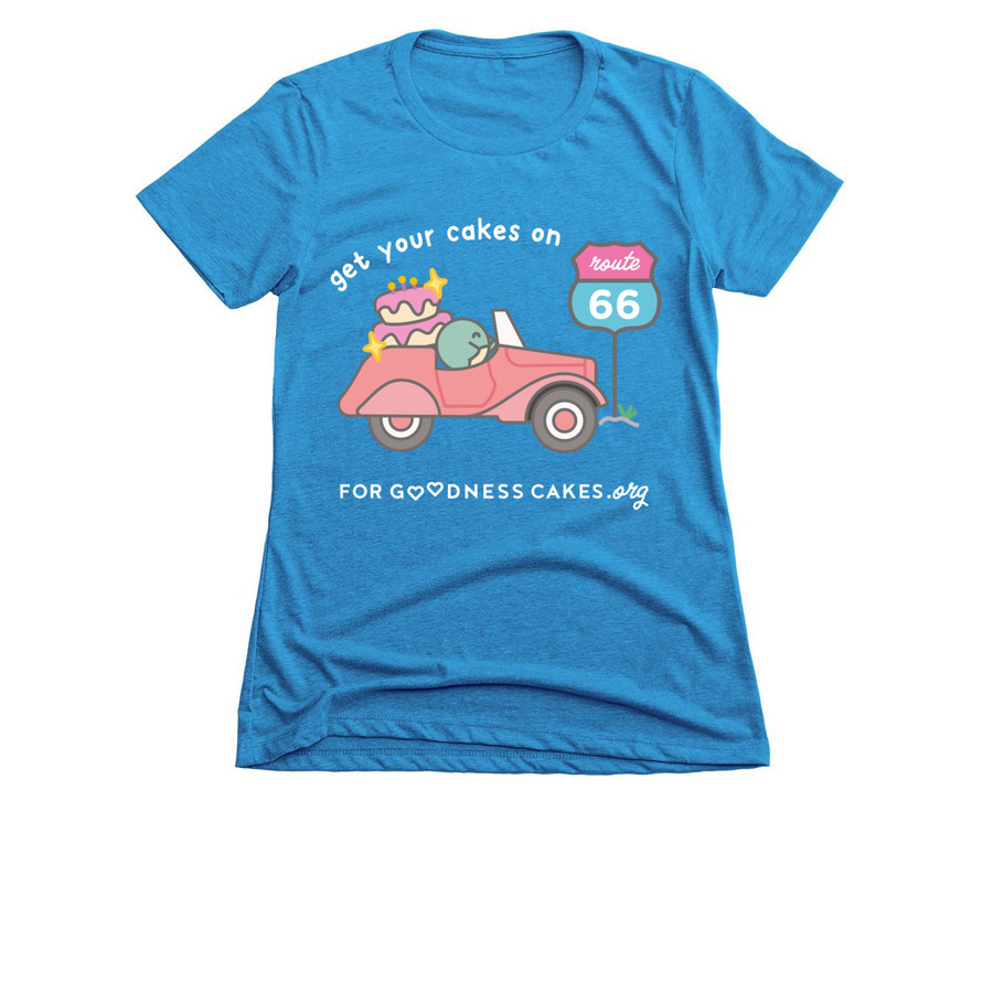 ? Roadtrip!!!&nbsp;?, a Turquoise Women's Slim Fit Tee