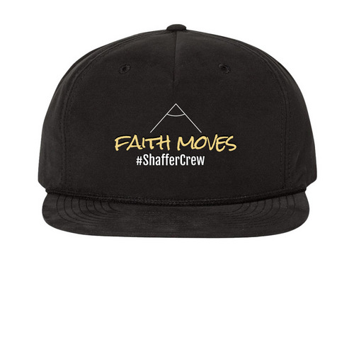 Faith Can Move Mountains | #ShafferCrew, a Black Printed Umpqua Snapback Cap