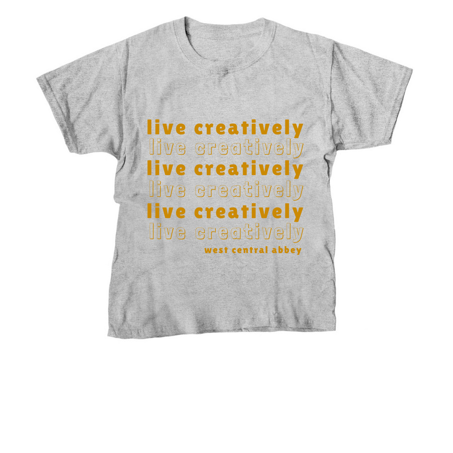 live creatively repeat, a Sport Grey Youth Unisex Tee