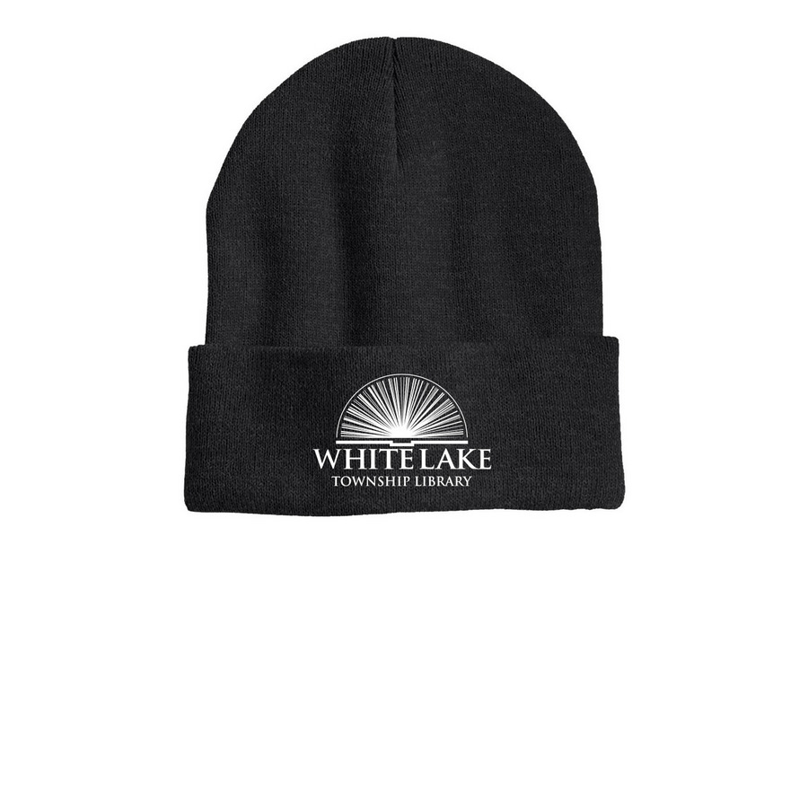 Logo Beanies, a Heather Charcoal Printed Cuffed Beanie