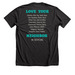 Love Your Neighbor No Exceptions, a Dark Grey Heather Premium Unisex Tee (back-view)