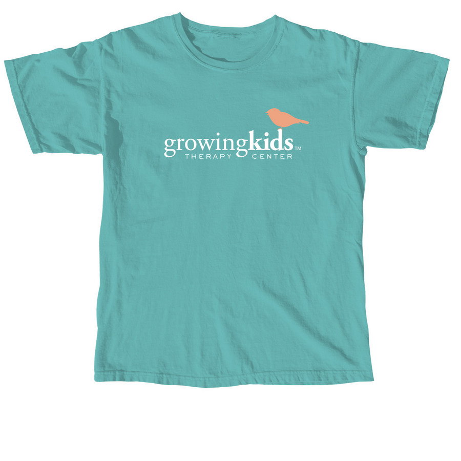 Growing Kids Therapy Center '22, a Seafoam Comfort Colors Unisex Tee