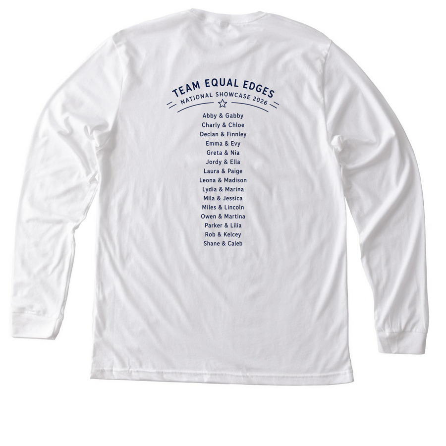 Inclusion and Beyond - National Showcase 2026, a Solid White Blend Premium Long Sleeve Tee (back-view)