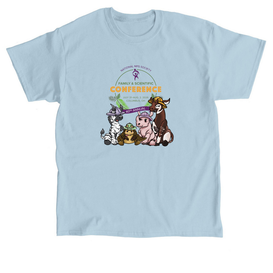 40th Annual Family & Scientific Conference, a Light Blue Classic Unisex Tee