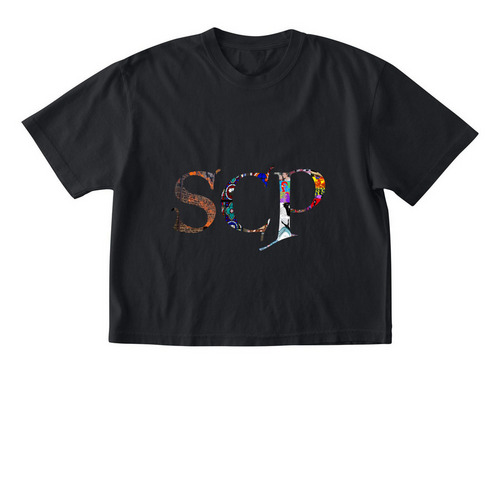 SCP Logo Boxy Tee, a Black Comfort Colors Boxy Tee
