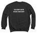 Henry Haven Logo Gear - Brand, a Black Crewneck Sweatshirt (back-view)