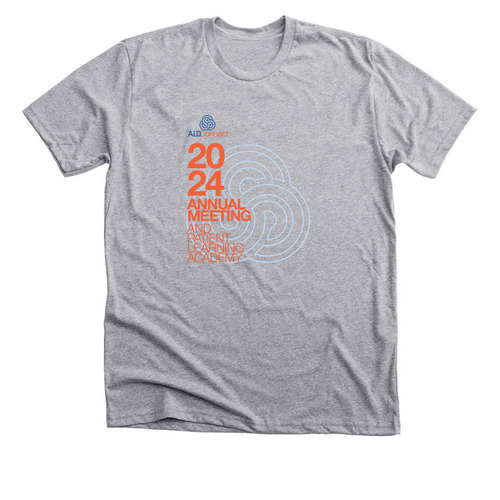2024 Annual Meeting Patient Learning Academy, a Athletic Heather Premium Unisex Tee