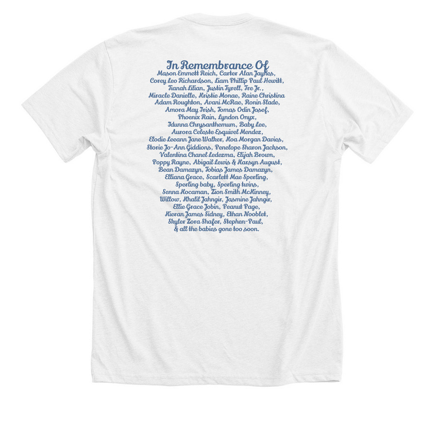 October Awareness Shirts Batch 17, a Solid White Blend Premium Unisex Tee (back-view)